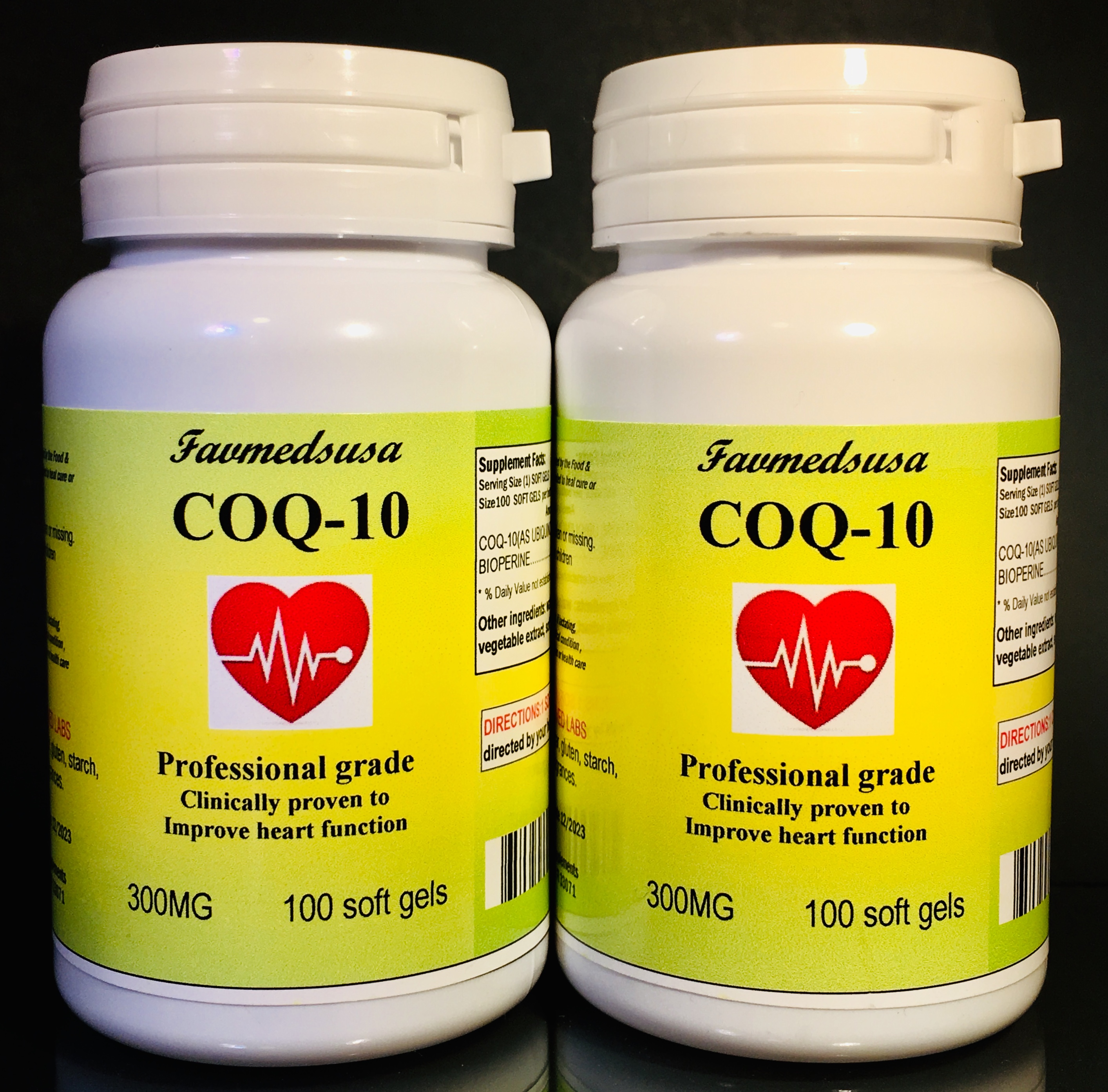 CoQ-10 300mg - 200 (2x100) soft gels